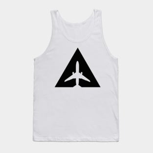 Aircraft in triangle black Tank Top